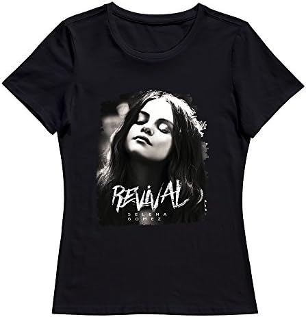 JDY3U Women Selena Gomez T-shirt M Black