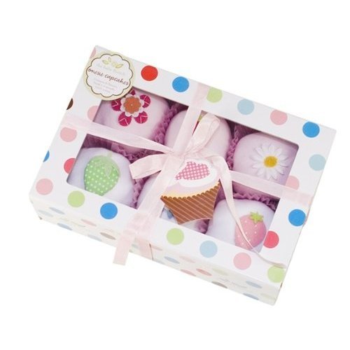 Baby Bunch Pink Cupcake Onesies    4 Cupcakes