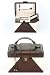 Brown Lizard/Crocodile Effect & Cream DJB178 Jewellery Box with Lift Out Travel Box