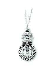Silver Antiqued Pearls of Wisdom 18in Necklace. Metal Weight- 9.21g.