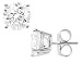 Crislu Sterling Silver Stud Earrings with 3.0 Carat (ctw) Cubic Zirconia (CZ)