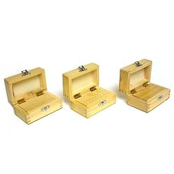 3 Wood Box Bur Drill Bit Rotary Tool Holder 108 Hole