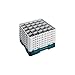 Camrack Glass Rack, W/6 Extenders, Full Size, 25 Compartments, 3-1/2