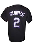 Troy Tulowitzki Colorado Rockies Black Jersey Name & Number T-Shirt