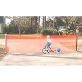 Kidkusion Retractable Driveway Guard, Orange