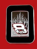 ZIPPO DALE JR. #8 RACE FLAMES HIGH POLISH CHROME