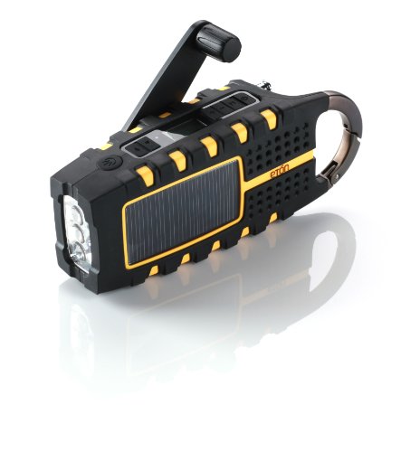 Etón SCORPION NSP100OR Multi-Purpose Solar Powered Digital Weather Radio (Orange)