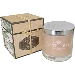 Coconut Castelbel Scented Jar Candle, 35 Hour Burn Time