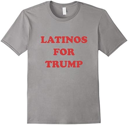 Men's Latinos For Trump Shirt Medium Slate
