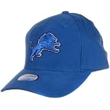 DETROIT LIONS NFL Baseball Cotton Team Logo Unisex Authentic Adjustable Cap Hat Blue