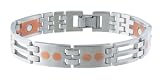 Sabona 56080 Stainless/Copper Link Magnetic Wristband, Extra Large
