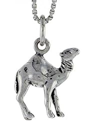 Sterling Silver Camel Pendant, 1/2 inch tall