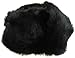 Klondike Sterling Russian Rabbit Fur Trooper Hat Ear Flaps Black 9H6621 Trapper
