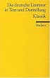 Die deutsche Literatur. Ein Abriss in Text und Darstellung: Klassik: BD 7