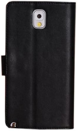 W-RainBow Crazy Horse Grain PU Leather Wallet Style Case With Credit Card Slots & Holder For Samsung Galaxy Note 3 III N9000