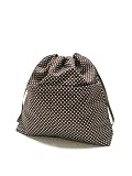 Yukiko Sato D2 Mod Choco Brown Dots of Drawstring TESAGE Purse Organizer, lined in water-proof micro fiber, Purse Insert tote bags!
