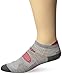Balega Hidden Dry Moisture Wicking Performance No Show Athletic Running Socks (1 Pair), Grey/Red, Large