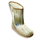 Sole Kool - Girls Tie Dyed Boot, Blue, Tan - Runs 2 sizes big
