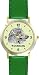 Afghan Hound (SC) Dog - WATCHBUDDY DESIGNER DELUXE TWO-TONE THEME WATCH - Arabic Numbers-EMERALD ISLE STYLE - Light Green Dial with Green Leather Strap-Children's Size-Small ( Boy's Size & Girl's Size )