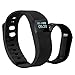 Smart Watch Pedometer Intelligent Alert Activity Sleep Wristband Tracker Blak