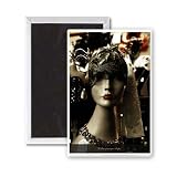 In Hat Of Antique Shape - 3x2 inch Fridge Magnet - large magnetic button - Magnet