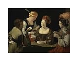 Cheat With The Ace Of Diamonds (Detail) by Georges De La Tour. Art Print Poster 20 inches width by 15.5 inches height. Highest Quality Art Poster Print