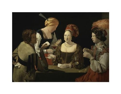 Cheat With The Ace Of Diamonds (Detail) by Georges De La Tour. Art Print Poster 20 inches width by 15.5 inches height. Highest Quality Art Poster Print