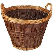Large Two Tone Wicker Willow Log Fire Basket 5345