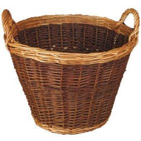 Large Two Tone Wicker Willow Log Fire Basket 5345