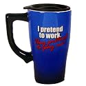 I Pretend To Work Travel Mug