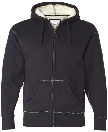 J. America Full-Zip Hooded Thermal with Sherpa Lining. 8985 - Small - Vintage Navy