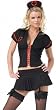 Black Bad Nurse Sexy Adult Halloween Costume Naughty Lingerie Skimpy Skirt Set Cute Doctor Outfit