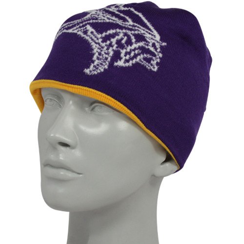 Reebok Minnesota Vikings Purple-Gold Ladies Reversible Cuffless Knit Beanie