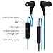 Masione® Sport Bluetooth Headphone Earphone Wireless Stereo Headset Earpiece with Microphone For iPhone Samsung LG Cell Phones Tablet (Black Blue)