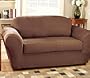 Sure Fit Stretch Suede 2-Piece Loveseat Slipcover