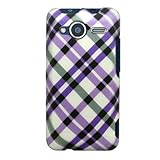Hard Snap on Plastic With PURPLE PLAID CHECKEREDDesign RUBBERIZED Sleeve Fa ....