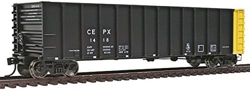 WalthersMainlineTM HO 50' Coal Gondola 6-Pack - Ready to Run -- Cajun Electric CEPX (Blk, Yellow Rotary Ends) #2