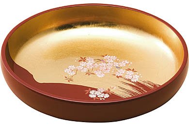 金沢箔 姫さくら 菓子鉢（漆器）