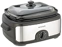 Micromark MM52152 Rectangular Slow Cooker Brushed Stainless Steel & Black 3.5L