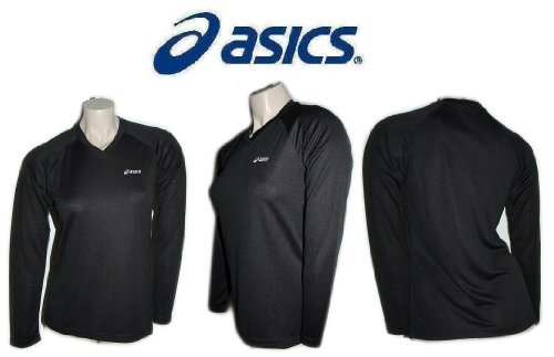 Asics Sportshirt Chumba V-Neck langarm Damen Art. 572924 schwarz Größe S