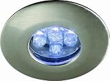 Massive 59050/17/15 5er-LED-Einbauset, stahl geb&uuml;rstet, 1 x 4,3 Watt 12V inklusiv 5 Module mit je 6LED, &oslash; 40 mm, inklusiv Trafo