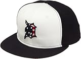 New Era MLB Men's Detroit Tigers 2011 Stars And Stripes 59Fifty Cap (White/Navy, 7 5/8)
