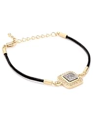 Marcia Moran "Illume" 18k Gold-Plated Titanium and Cubic Zirconia Bracelet