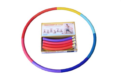 Weighted Sports Hula Hoop for Weight Loss - Trim Hoop 4B 4 lb. Travel Easy, Easy to Assemble/Disassemble