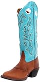 Tony Lama Women's Beige Buckaroo RR2002L Boot,Beige Renegade/Ranch Blue Baron Calf,8 B US