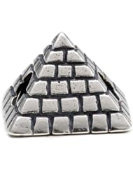 Melina World Jewellery - Cheops Pyramid / Pirámide de Keops - 4005 - Sterling Silver 925 - Handmade in Greece and inspired by Olympic, Greek and Mediteranean history and motives. Beads fits Biagi. Chamilia, Pandora and Trollbeads etc.