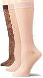 Nine West Womens 3 Pack Animal Trouser Socks