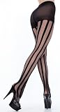 Black Stripe Pantyhose Regular