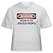 WARNING BEWARE OF THE JEALOUS PEOPLE Youth T-Shirt (for Kids) ASH GREY LARGE