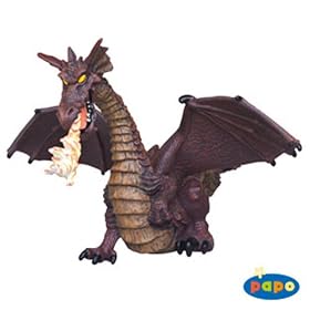 Winged Red Dragon w/Fire